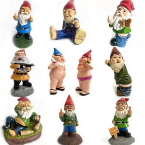 Wholesale Custom Resin Led Light Funny <strong>Large</strong> Cheap Outdoor Decor Solar <strong>Garden</strong> Ornaments <strong>Gnomes</strong> Dwarfs Statue - Product Image 4