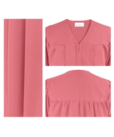Ensemble de toge et de chapeau de graduation unisexe pour adultes, personnalisable, en polyester mat, uniforme de graduation pour la cérémonie de remise des diplômes scolaire