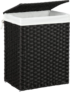 JY 23.8 Gal (90L) pieghevole rimovibile coperchio del cestello manici in Rattan sintetico <span class=keywords><strong>Design</strong></span> per vestiti <span class=keywords><strong>sporchi</strong></span> cesto per biancheria - Product Image 5