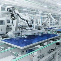Ligne d'extrusion de film solaire entièrement automatique haute efficacité sur site 5 MW, unité de fabrication de panneaux solaires à capacité hautement personnalisable