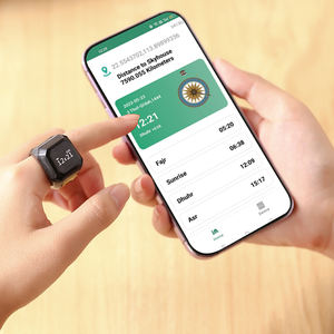 穆斯林Zikr戒指电子智能数字Tasbeeh Tasbih Iqibla智能Dhikr戒指，适用于手机应用IOS或安卓理货柜台 - Product Image 1