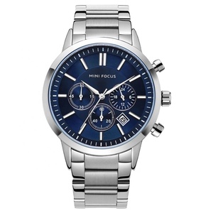Montre à quartz pour homme, acier inoxydable, calendrier, chronographe, montre de sport, Relogio Masculino - Product Image 1