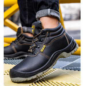 Chaussures de sécurité industrielles à embout en acier, imperméables, résistantes aux chocs, mi-hautes, anti-perforation, chaudes pour le travail - Product Image 5