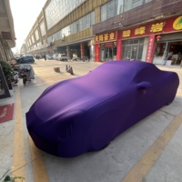 Funda para Auto de Terciopelo Elástico, Impermeable, con Protección UV, 4 Milésimas de Pulgada de Grosor, Ajuste Personalizado, Antiarañazos, para Uso en Interiores, para Modelos de Automóviles