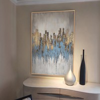 Peinture à l'huile originale italienne minimaliste abstraite technique cuillère à peindre grande taille vente en gros galerie personnalisable directement de l'usine