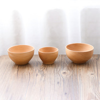 Bol à salade et à fruits en bois de hêtre massif, fait main, écologique, design minimaliste durable, pour les fêtes, vaisselle en bois pour la maison