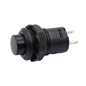 สวิตช์ปุ่มกดแบบล็อคตัวเองทรงกลมขนาด 12 มม. 1.5A 250VAC 3A 125VAC รุ่น DS-425A สวิตช์เปิด-ปิดสีดำ ผลิตในประเทศจีน - Product Image 1