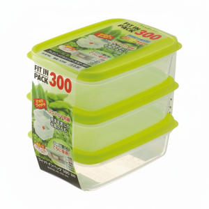 Set di contenitori e conservazione per alimenti verdi 300 3P - Product Image 1