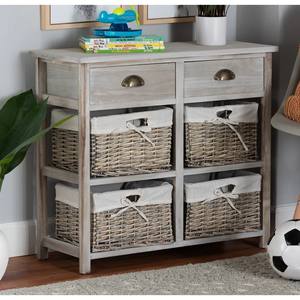 Cómoda Multiusos de Madera Maciza CM 74X29 H.65.5 Cemento - Product Image 1