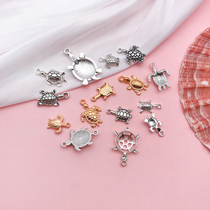 Mặt Dây chuyền thời trang & quyến rũ, rùa Rùa Biển Cổ bạc DIY Craft Charms handmade Tây Tạng đồ trang sức quyến rũ Mặt dây chuyền - Product Image 3