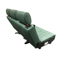 Banc trois places vert en gros, réversible, pliable à plat dans les deux sens, personnalisé pour la conversion de fourgonnettes Hiace Sprinter VW T4 T5 T6