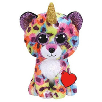 Grosir mainan kustom 20cm mata besar mewah Spot lucu kucing Unicorn macan tutul boneka hadiah Hari Valentine