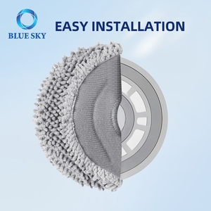 Replacement Spin Cleaning <strong>Pads</strong> <strong>Mop</strong> Cloths for <strong>Roborock</strong> QV 35A Saros 10R Q Revo Qrevo S Water Spray Reusable Microfiber <strong>Mop</strong> <strong>Pads</strong> - Product Image 4