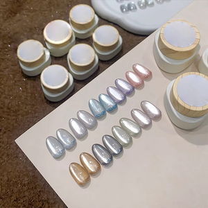 AILANUO Série de vernis à ongles gel œil de chat 9 couleurs inégalées effet fleur de poirier OEM 15 ml Fournitures de salon pour vernis gel œil de chat - Product Image 1