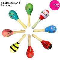 PARTYMENT Holz-Rassel-Spielzeug Musikalische Maracas Sandglocken für Geburtstagsfeiern