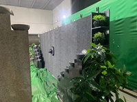 Fontaines d'eau en pierre de grande taille Caractéristiques de l'eau fixées au mur Fontaine d'eau extérieure pour les décors extérieurs de patio