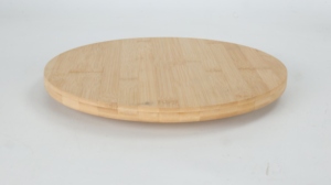 Thiết kế truyền thống xoay phục vụ khay gỗ chưa hoàn thành tre lười biếng Susan hiển thị bàn xoay bền vững món ăn sử dụng hàng ngày Frost - Product Image 3