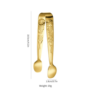 Stainless Steel <strong>Mini</strong> <strong>Serving</strong> <strong>Tongs</strong> Rose Sugar Spoon Sugar Ice <strong>Tongs</strong> Sugar Cubes <strong>Tongs</strong> - Product Image 5