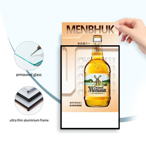 A4 ultra slim led advertising light box ILLUMINATE LED Poster Case Aluminum Advertising Light Boxes