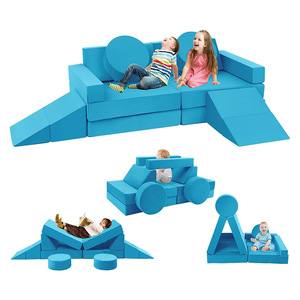 Canapé de jeu modulaire pour enfants, mousse haute densité, formes géométriques, structure d'escalade intérieure, unisexe - Product Image 5