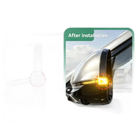 Bandeau de guidage lumineux pour rétroviseur de voiture, clignotant auxiliaire, bande anti-rayures, petit accessoire lumineux bleu