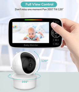 4.3 pouces vidéo bébé moniteur avec deux caméras Zoom numérique caméra de Surveillance Auto Vision nocturne interphone bidirectionnel baby-sitter - Product Image 5