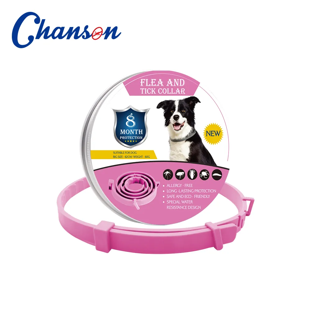 2023 NEW Arrival Pink Adjustable Cat And Dog Tick Collar