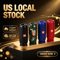 Speaker Portabel USA Stock 2026 TG117 BT 5.3, Subwoofer Nirkabel Tahan Air, Speaker Pesta Luar Ruangan dengan USB, Kartu TF, Multi Warna