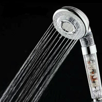 Pommeau de douche à main de massage à la vitamine C pour salle de bain avec finition chromée écologique et économie d'eau à haute pression