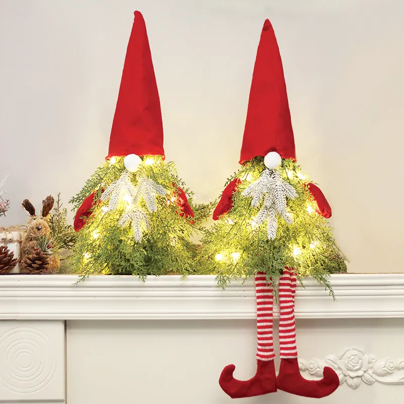 Manufacturer Mini LED Light Desktop Faceless Old Man Christmas Tree Decorations for Home Decor