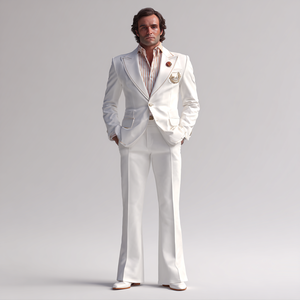 Men's 2 Piece <b>Suit</b> Slim Fit Formal Business <b>Suit</b> Set with Blazer and Trousers for Wedding Office Party Reception Evening Wear - Product Image 2