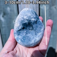 Vente en gros de géodes de celestite bleue en pierre naturelle polie, grappe de quartz, cristal de guérison, tendance mode pour la décoration intérieure