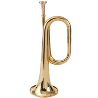 Wholesale Bugle Calls Assault Old-Fashioned Assembly Brass Horn Props Trumpets Musical Instruments for Professional