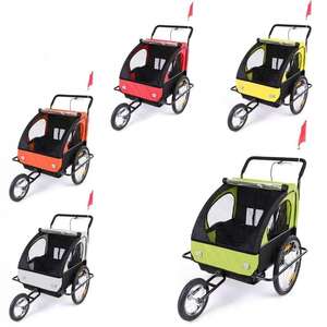 Meilleure Vente <span class=keywords><strong>Remorque</strong></span> de Vélo Pliante Portable en Tissu pour Bébé, Transport d'Enfants et de Chiens, 18 Mois et Plus, 2 Enfants, 110 - Product Image 1