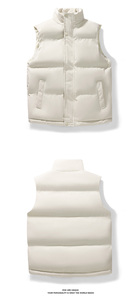 Gilet d'hiver tendance en polyester et coton matelassé, inspiré du sport, avec impression de logo personnalisé, pour la randonnée en plein air - Product Image 2