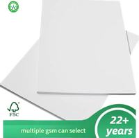 Papel de Arte C2S Brillante/Mate de 80gsm, 90gsm, 100gsm, Recubierto con PE, Impresión Offset a Doble Cara, Marcos para Fotos, Materiales Reciclados, Color Blanco