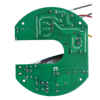 Kit de ventilateur de plafond 60W AC DC avec télécommande à affichage numérique et carte de circuit imprimé BLDC (type PCBA)