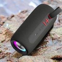 Enceinte sans fil en tissu LED YZ132, lumières LED, son puissant, Bluetooth 5.3, enceintes portables avec basses profondes et colorées