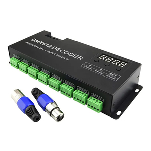 <span class=keywords><strong>Ava</strong></span> 24 canaux PWM DMX512/1990 décodeur de signal DC 5V 12V 24V 3A contrôleur de décodeur d'éclairage de scène de bande LED RVB couleur unique - Product Image 1