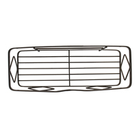 HOMEDEC Étagère d'angle murale moderne en fer pour cuisine et salle de bain, porte-savon, rangement facile sans perçage
