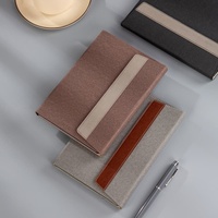 Vente flash - Couverture en cuir PU imperméable et durable pour classeur à 6 anneaux A5 avec pages intérieures amovibles