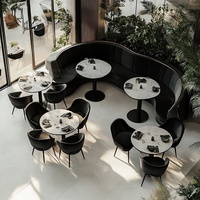 Tables à manger en fer et bois de style industriel vintage, mobilier de café en métal pour restaurants légers