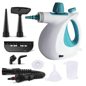 2024 Flash Sale 1050W Handheld Pressurized Steam Cleaner Portable Steamer With Accessory Kit Rolling Cleaning Machine For Floor