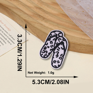 Offre Spéciale nouvelle arrivée en vrac Stock prix de gros café motif léopard fer sur broderie bricolage décoration patchs - Product Image 5