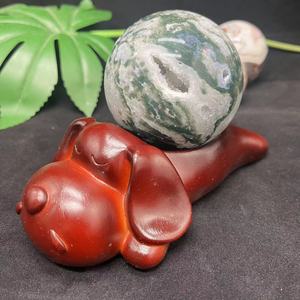 Bán Buôn Số Lượng Lớn Voi Sen Bằng Gỗ Sphere Đứng Cá Heo Con Chó Pha Lê Sphere Chủ Cơ Sở Đứng - Product Image 2