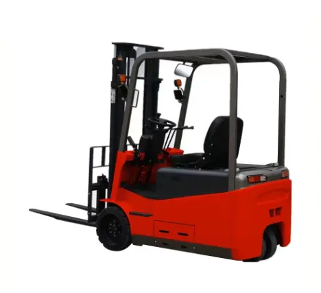 SHUNCHA 2Ton Titik Hitch Lorong Sempit 3 Cara Dioperasikan Daya Baterai Stacker Palet 3 Roda Forklift Listrik