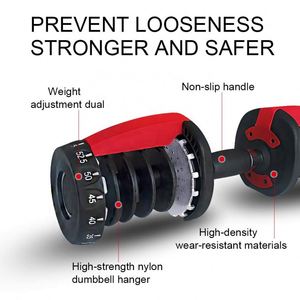 Instring Fitness Gym Equipment 24kg 40kg 55lb Freeweights Lifting Bodybuilding <b>Dumbbell</b> 24kg Adjustable <b>Dumbbell</b> - Product Image 2