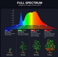 EU US Plug 70W 100W serre de jardin Led plante élèvent la lumière pour agriculteur vertical intérieur