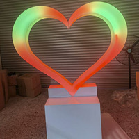 Lumière LED extérieure étanche en forme de cœur, à intensité variable, garantie 1 an, pour arches d'amour et décorations de fête d'anniversaire