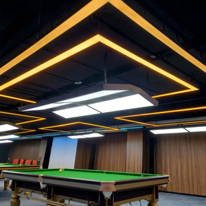 Lumière d'ambiance pour salle de billard, lustre pour salle de snooker, bande lumineuse LED à raccordement sans couture, lumière de modelage de forme spéciale - Product Image 1